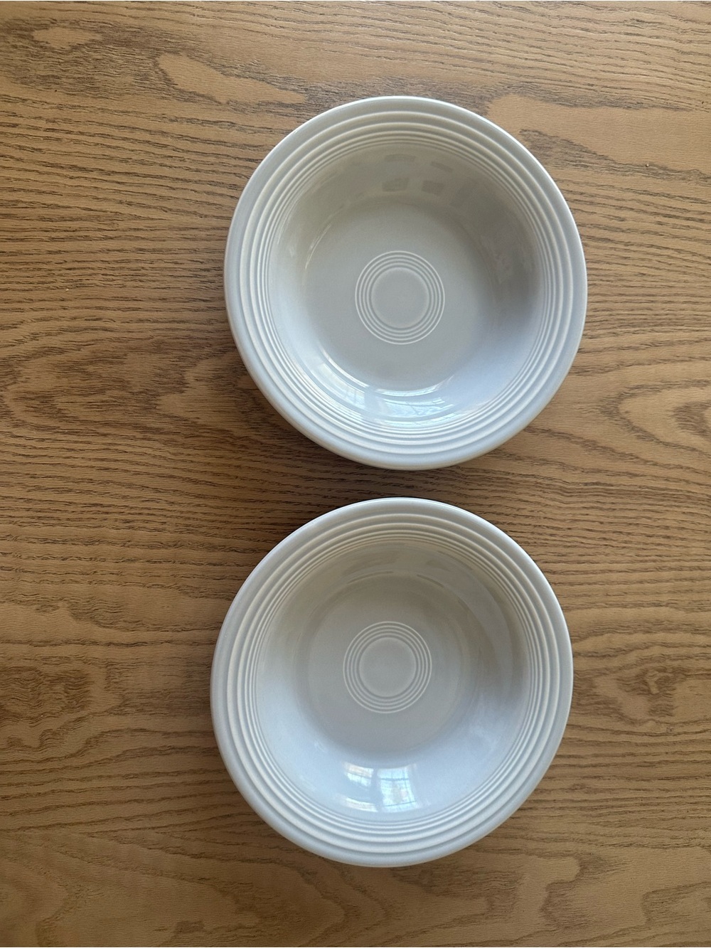 Fiestaware Gray Nested Ring Serving Bowls - Pair - Picture 2 of 4